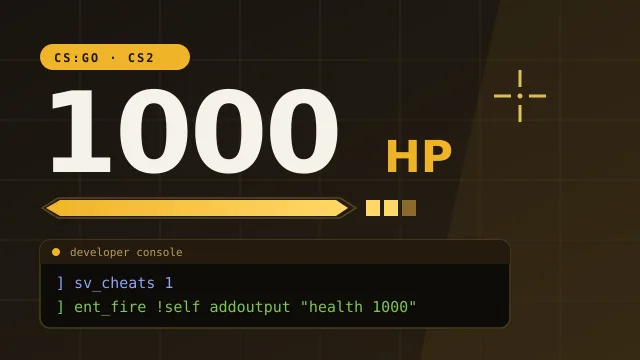 CS:GO – komenda na 1000 HP